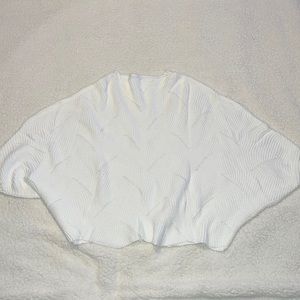 Women’s Plus Eyelet Detail Batwing Sleeve Sweater